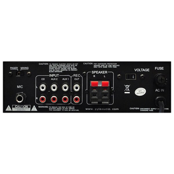 Main product image for Pyle PTAU45 Mini 2x120 Watt Stereo Power Amplifier 310-2572